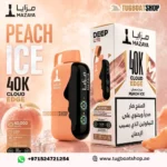 Mazaya Deep Lite Cloud Edge 40000 Puffs 20mg PEACH ICE Rechargeable Disposable Vape in UAE