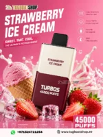 Bounce X Turbo 45000 Puffs Strawberry ICE Cream Disposable Vape in Dubai