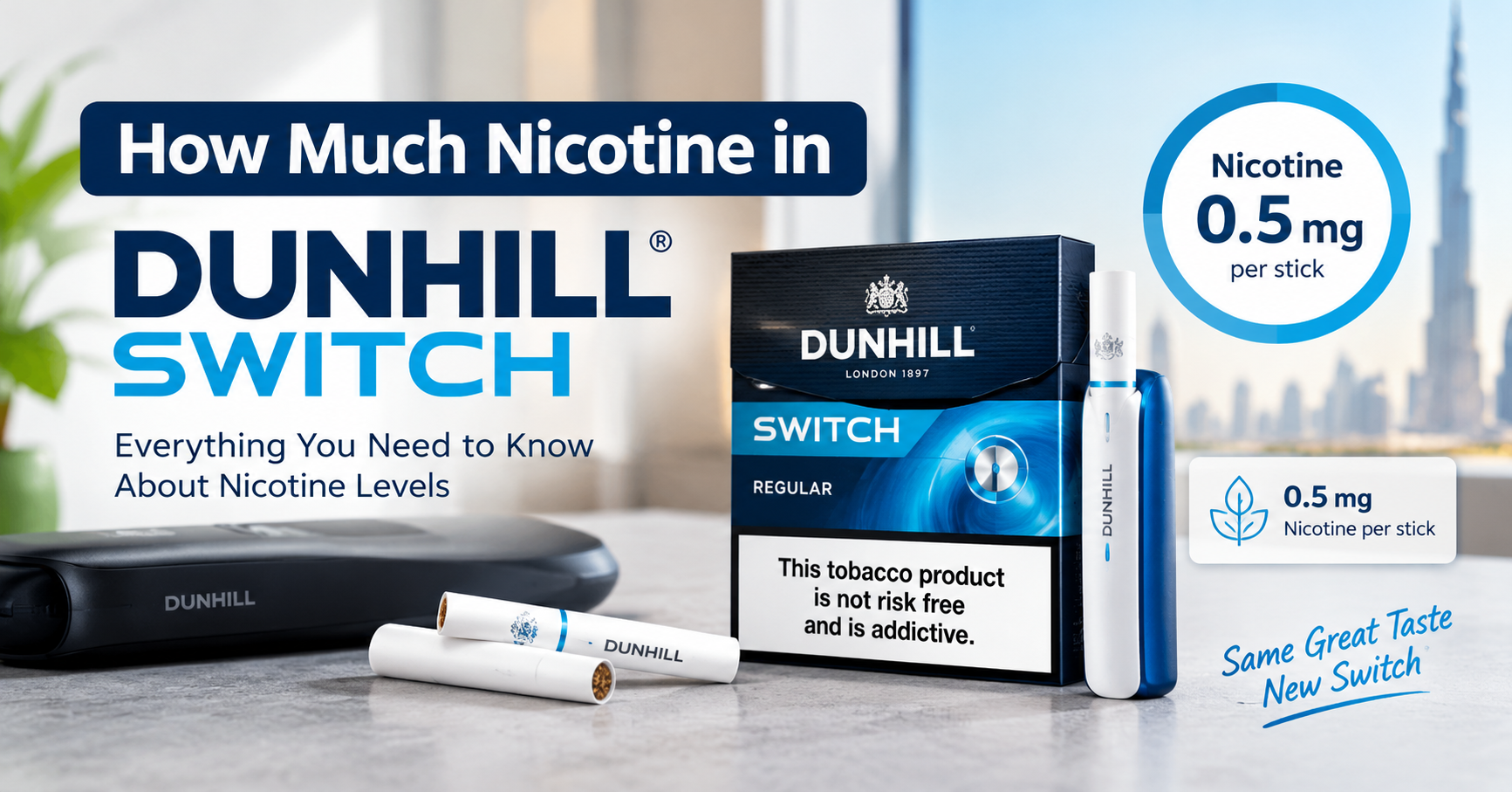 how much nicotine in dunhill switch