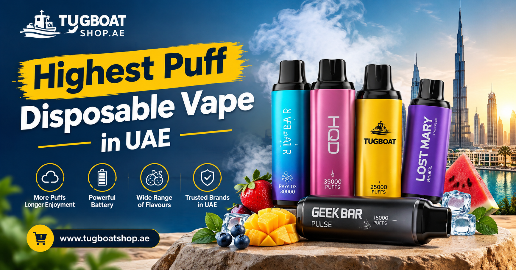 Highest puff disposable vape in UAE