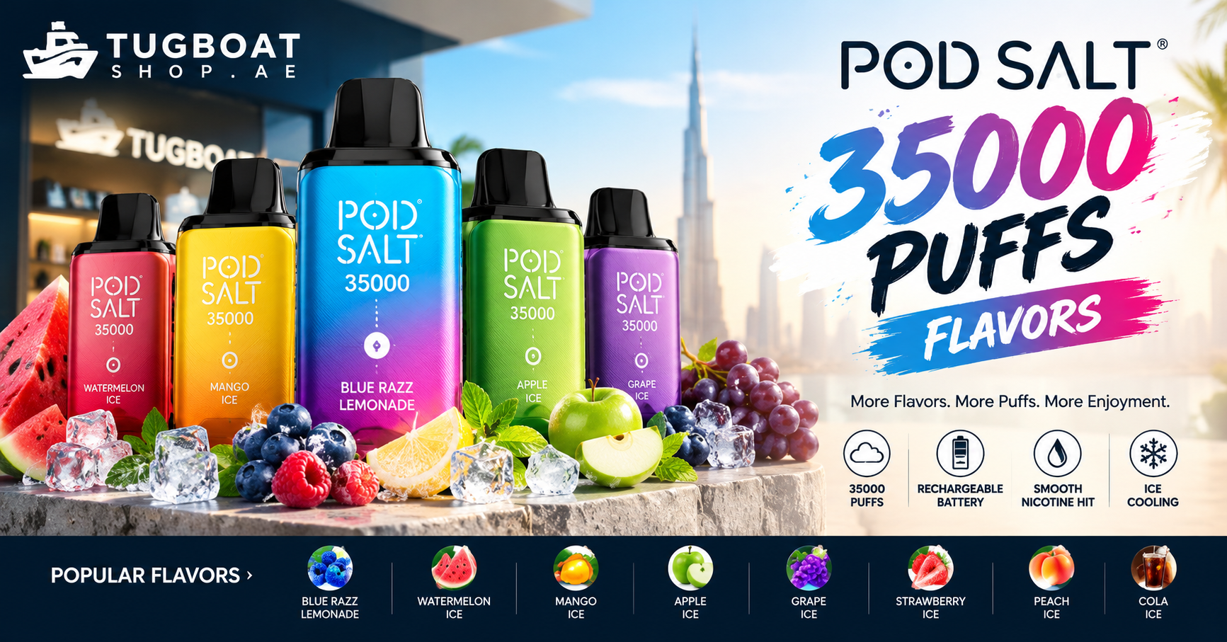 Pod salt 35000 puffs flavors