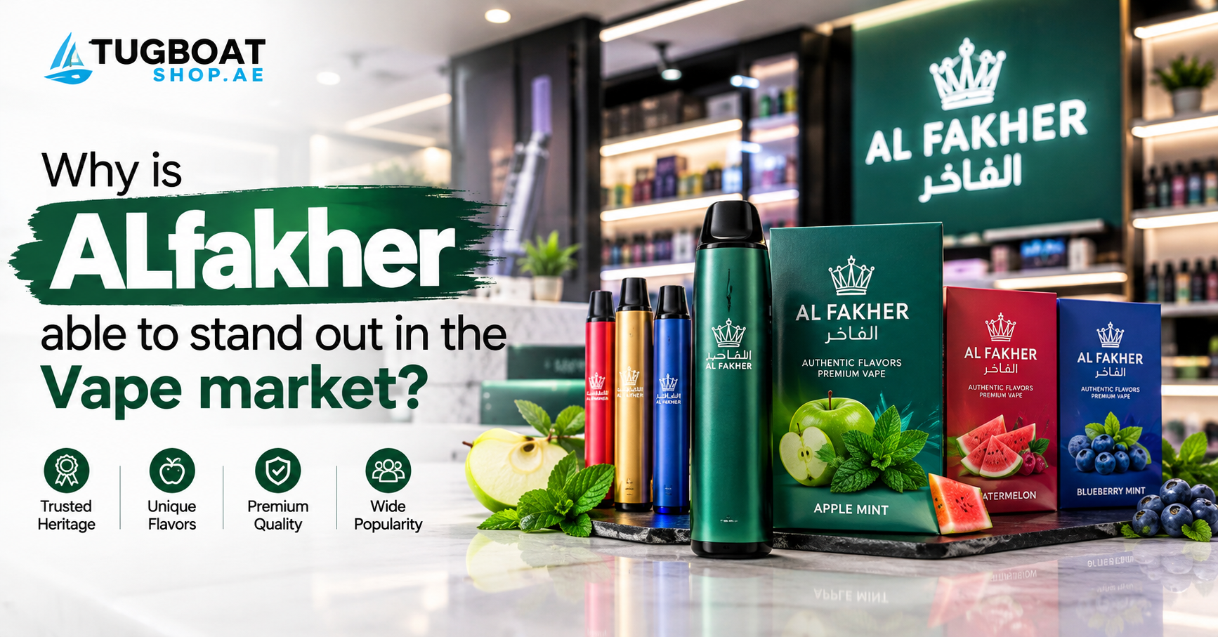 Why is ALfakher able to stand out in Vape market?